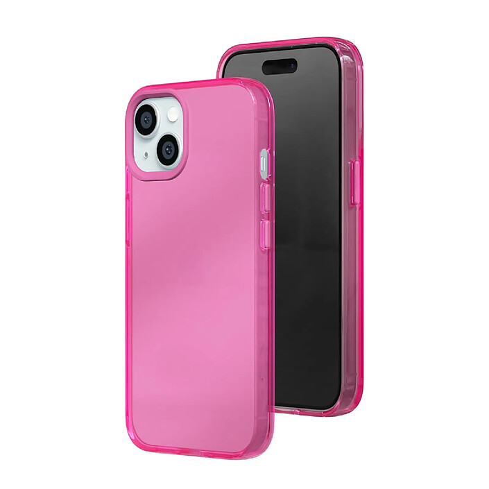 Rhinoshield Coque pour iPhone 14 Plus Série JellyTint Antichoc Ultra Résistant Rose pas cher