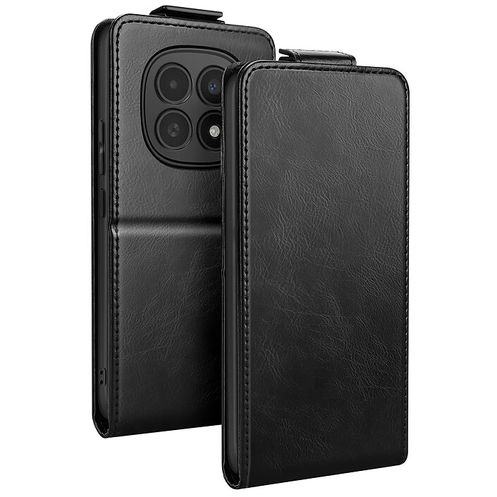 Avizar Étui Vertical pour Redmi Note 15 avec Porte-cartes et Fonction Support Noir