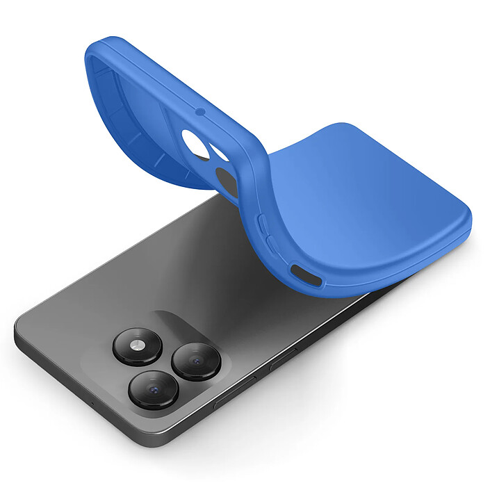 Avizar Coque pour Honor X5c Plus en Silicone Souple avec Renfort Bloc Caméra Bleu pas cher
