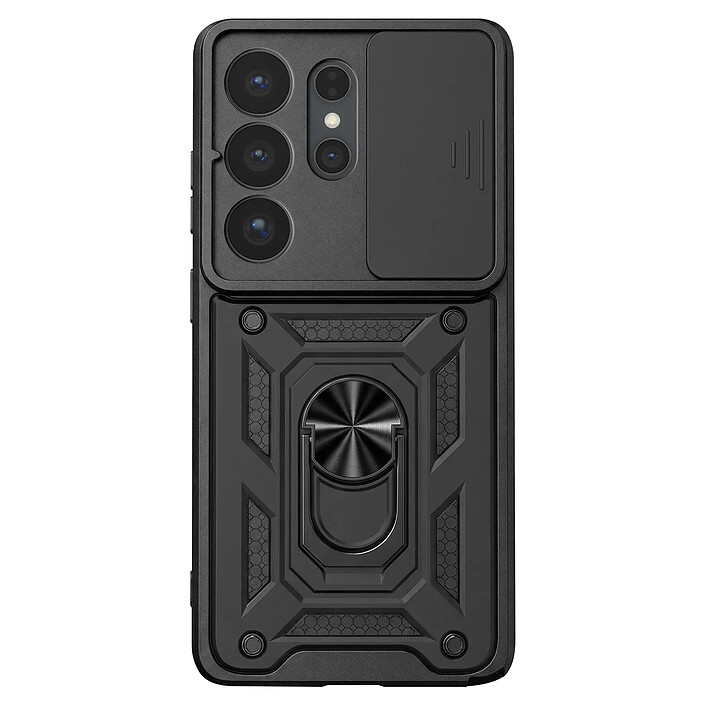 Mayaxess Coque pour Galaxy S26 Ultra avec Cache Caméra Coulissante et Bague Magnétique Noir