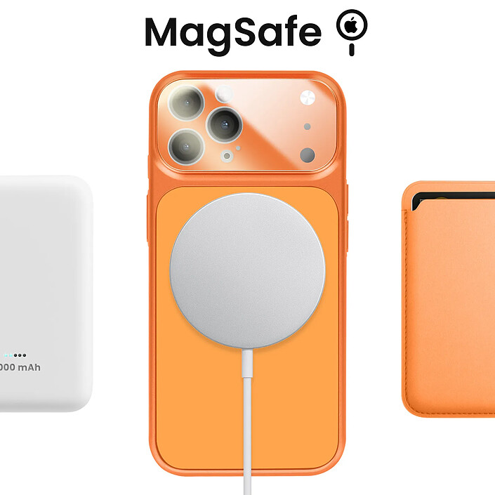 Acheter Avizar Coque pour iPhone 11 Pro Max Compatible MagSafe Finition AG Glass Mate Orange