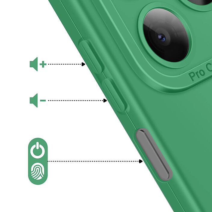 Acheter Avizar Coque pour Honor X5c Plus en Silicone Souple avec Renfort Bloc Caméra