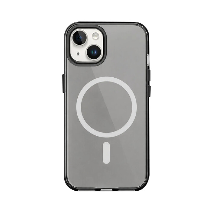 RhinoShield Coque MagSafe pour iPhone 13 / 14 Série JellyTint Antichoc Ultra Résistant Noir transparent
