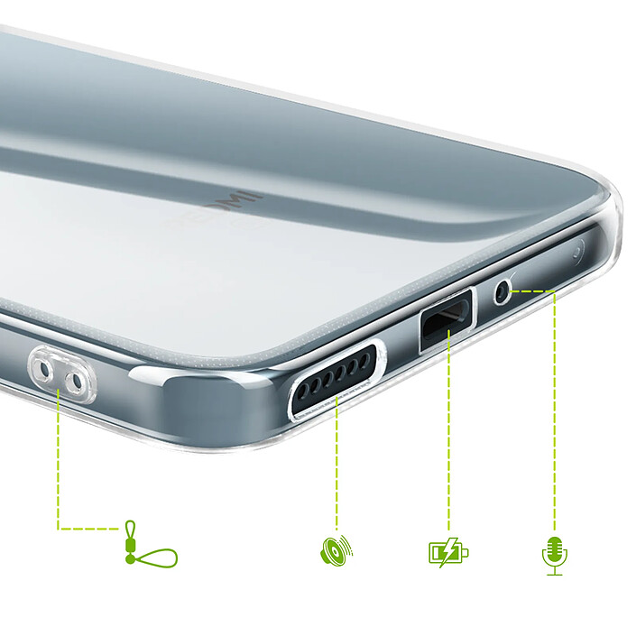 Mayaxess Coque pour Redmi Note 15 Pro 5G avec Protection d'Écran en Verre Trempé Transparent pas cher