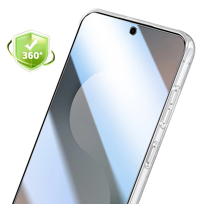 Acheter Mayaxess Coque pour Galaxy S25 FE avec Protection d'Écran en Verre Trempé Transparent