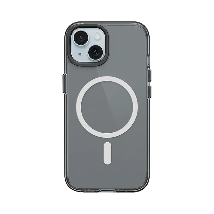 Rhinoshield Coque MagSafe pour iPhone 15 Série JellyTint Antichoc Ultra Résistant Noir transparent