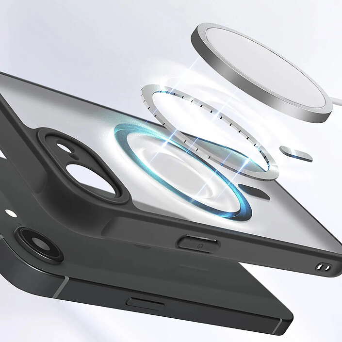 Avis Avizar Coque pour iPhone 17e Compatible MagSafe Collection Frost Color Noir