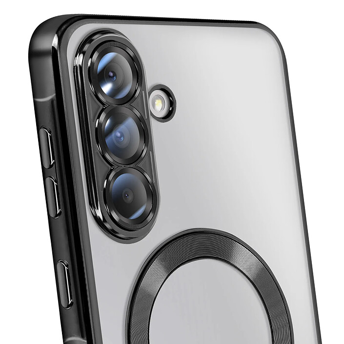 Avis Avizar Coque pour Galaxy A37 Compatible MagSafe avec Contour Chromé Noir