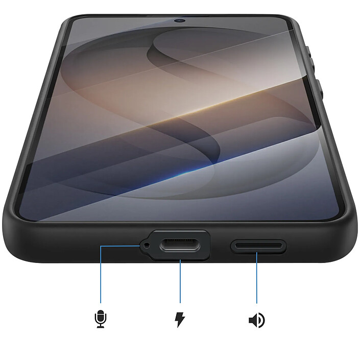 Acheter Avizar Coque pour Galaxy S26 Plus en Silicone Souple Robuste Noir