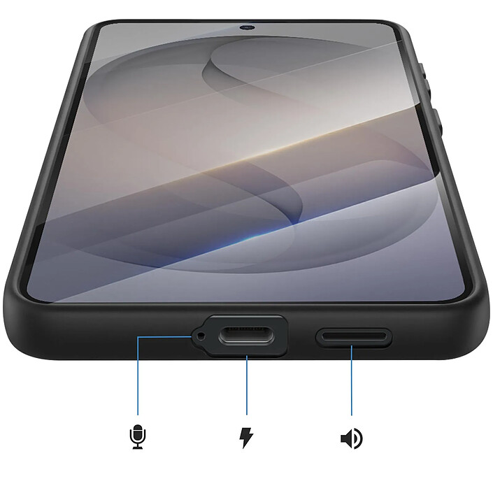 Acheter Avizar Coque pour Galaxy S26 en Silicone Souple Robuste Noir