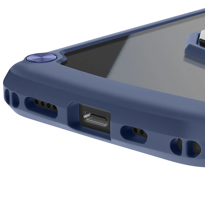 Avizar Coque pour iPhone 17e avec Coins Renforcés et Bague Magnétique Bleu pas cher