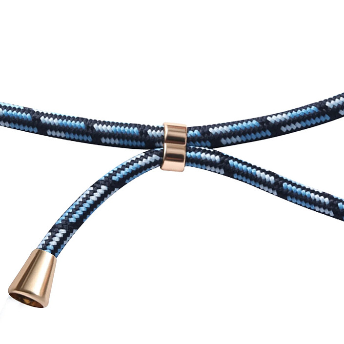 Avizar Coque pour iPhone 17e Effet Cuir Vintage avec Cordon Réglable Bleu nuit pas cher