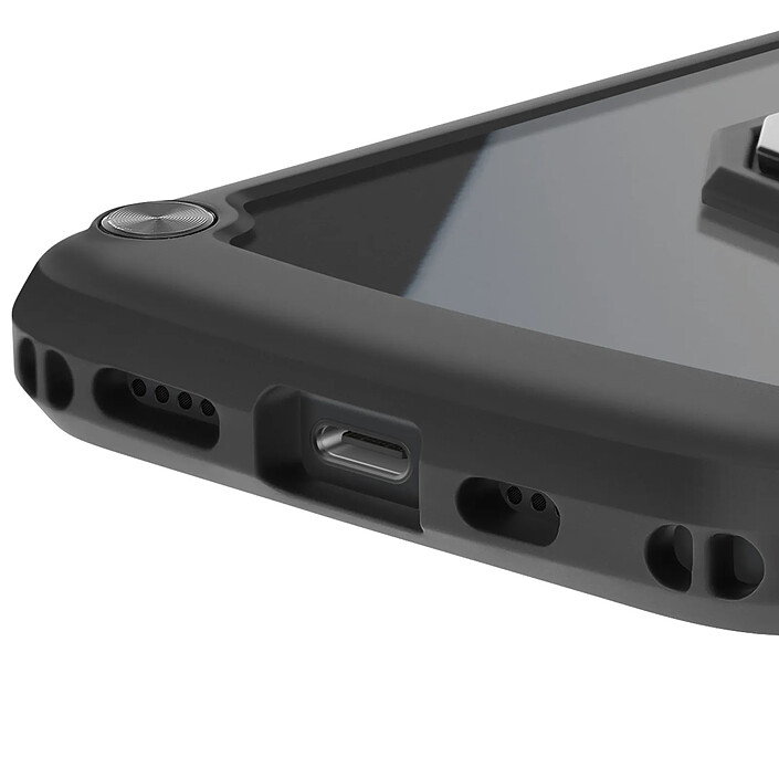 Avizar Coque pour iPhone 17e avec Coins Renforcés et Bague Magnétique Noir pas cher