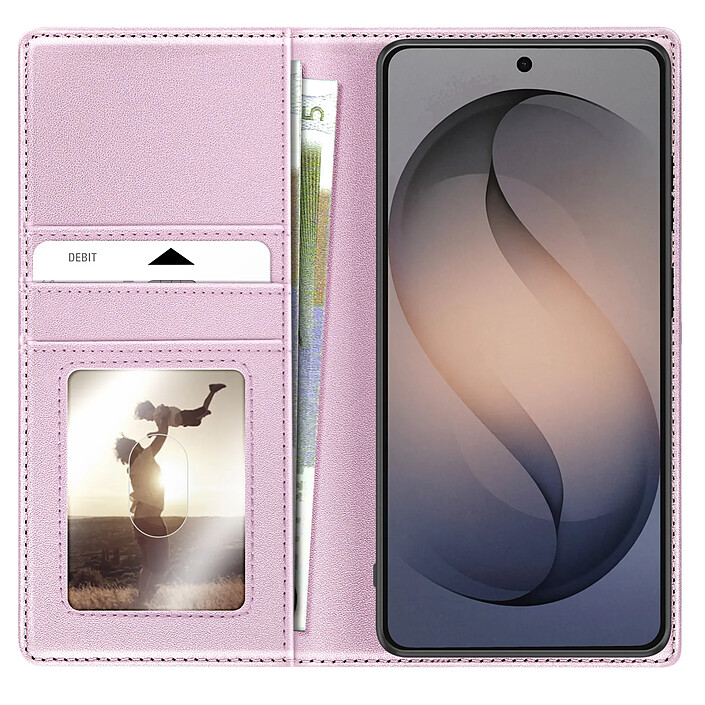 Mayaxess Étui Portefeuille 2 en 1 pour Galaxy S26 Plus avec Coque Détachable Rose champagne pas cher