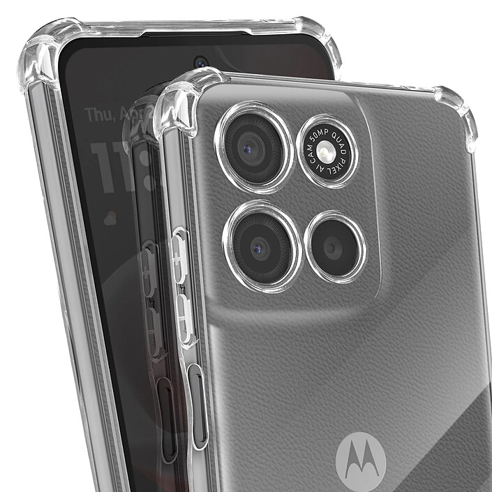 Acheter Mayaxess Coque pour Moto G17 / G17 Power Protection Antichoc avec Coins Renforcé Transparent