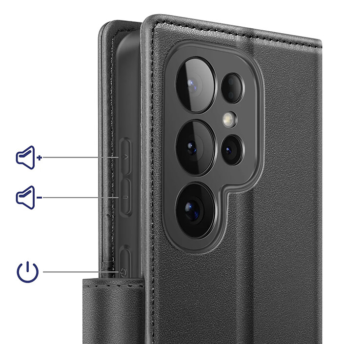 Acheter Mayaxess Étui Portefeuille 2 en 1 pour Galaxy S26 Ultra avec Coque Détachable Noir