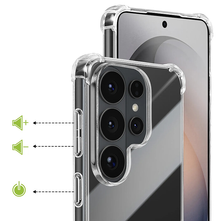 Acheter Mayaxess Coque pour Galaxy S26 Ultra en Silicone avec Coins Renforcés Antichocs Transparent