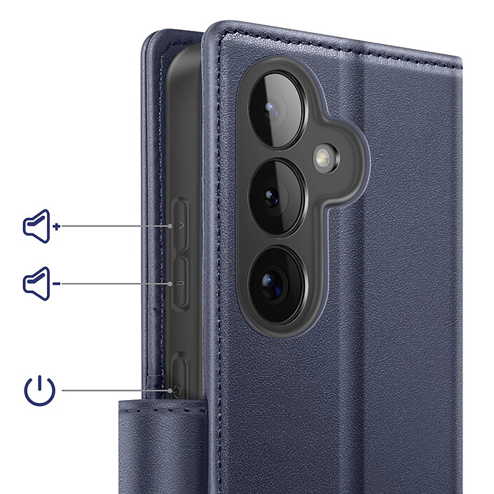 Acheter Mayaxess Étui Portefeuille 2 en 1 pour Galaxy S26 Plus avec Coque Détachable Bleu nuit