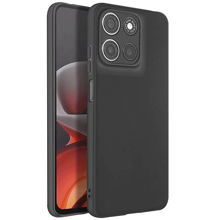Mayaxess Coque pour Moto G17 / Moto G17 Power en Silicone Souple Antichocs Oléophobe Noir pas cher