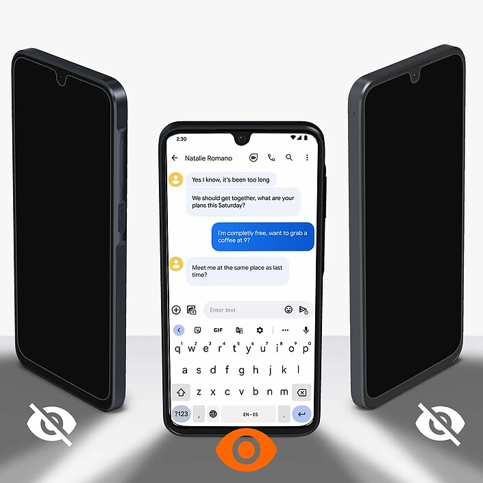Avis Mayaxess Protection d'Écran pour Galaxy A17 Anti-Espion 9H en Verre Trempé Noir