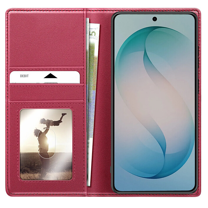 Mayaxess Étui Portefeuille 2 en 1 pour Galaxy S26 avec Coque Détachable Rouge pas cher
