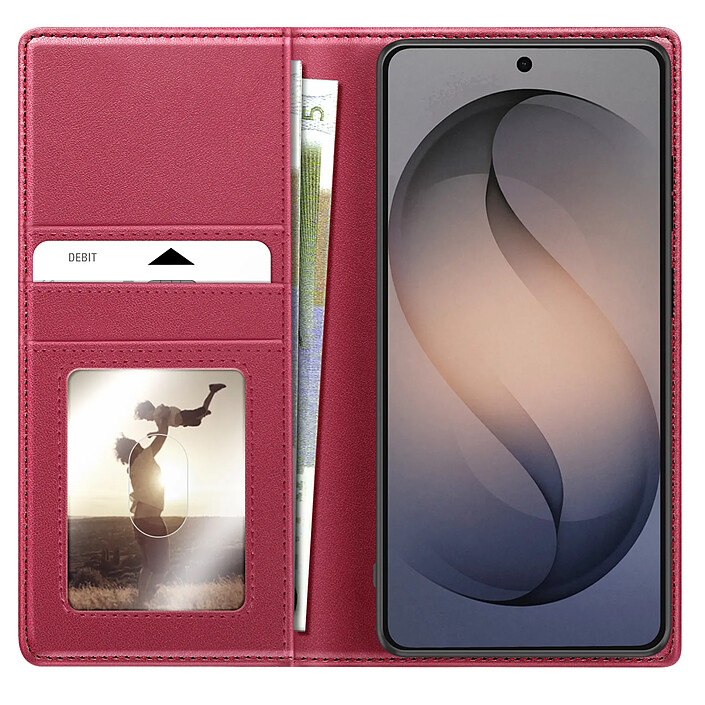 Mayaxess Étui Portefeuille 2 en 1 pour Galaxy S26 Plus avec Coque Détachable Rouge pas cher