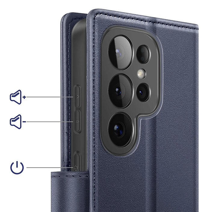 Acheter Mayaxess Étui Portefeuille 2 en 1 pour Galaxy S26 Ultra avec Coque Détachable Bleu nuit