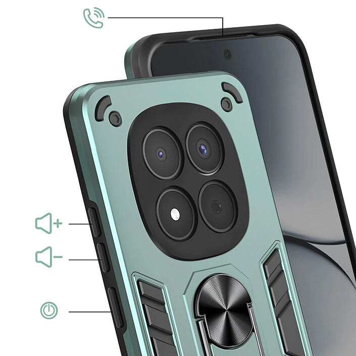 Avis Avizar Coque pour Redmi Note 15 Pro 5G avec Anneau Magnétique Vert