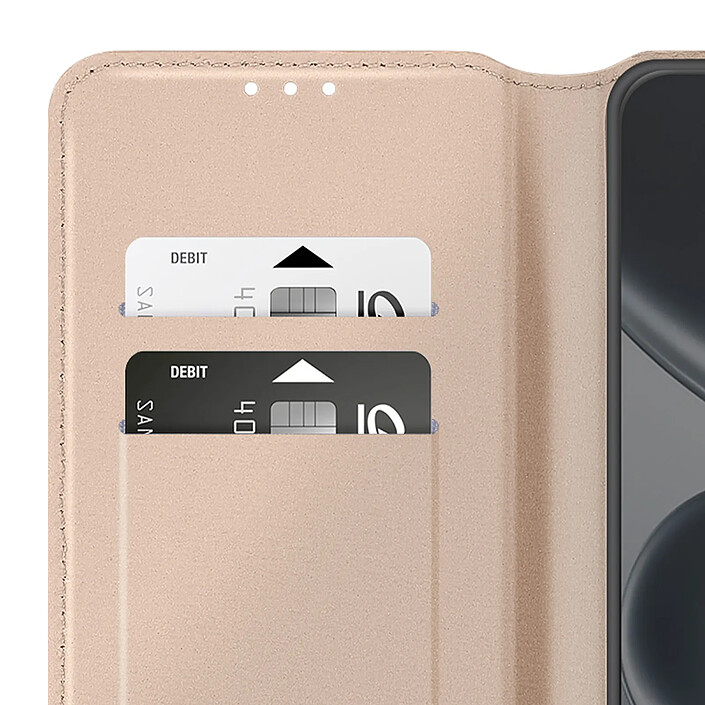 Avizar Étui Folio pour Redmi Note 15 Pro 5G avec Porte-cartes et Fonction Support Dorée pas cher