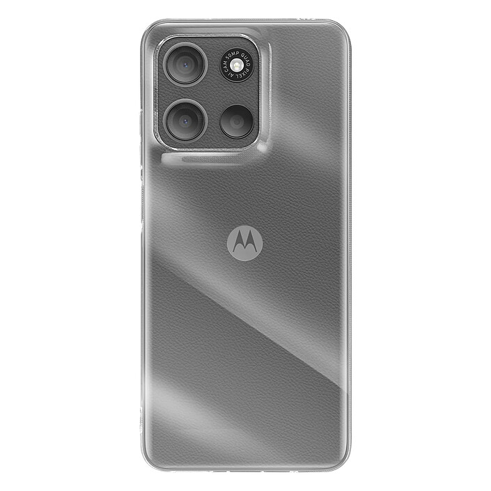Mayaxess Coque pour Moto G17 / G17 Power en Silicone Fin 2mm avec Bord Surélevé Transparent