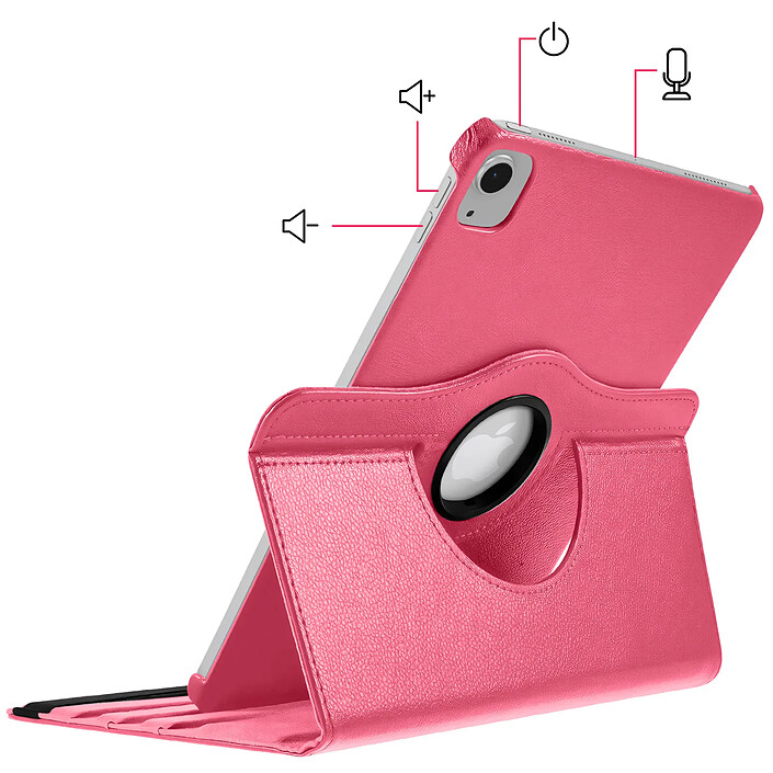 Avis Avizar Étui Intégrale pour iPad Air 11' 2025 avec Support Orientation 360° Rose