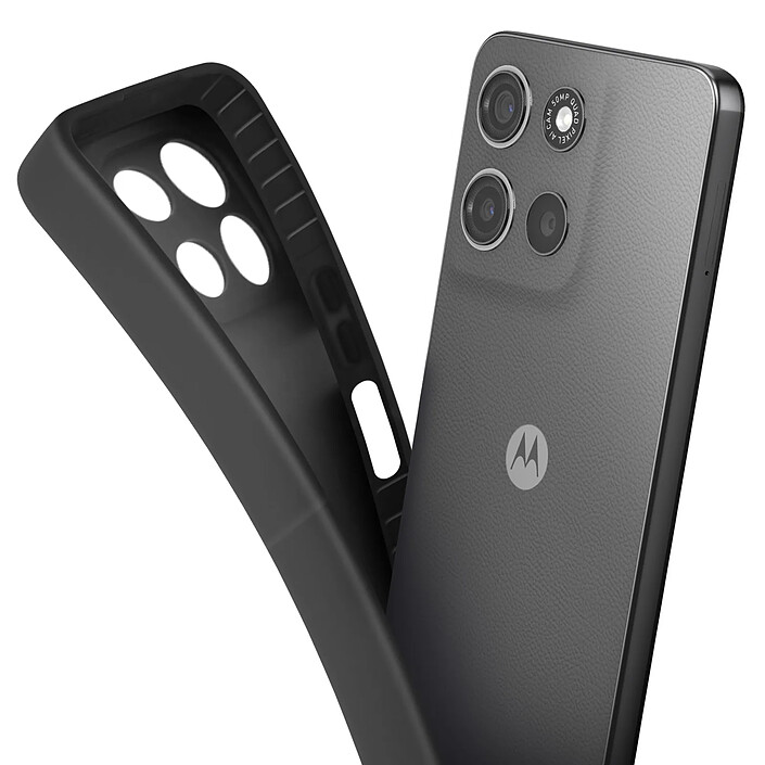 Avis Mayaxess Coque pour Moto G17 / Moto G17 Power en Silicone Souple Antichocs Oléophobe Noir