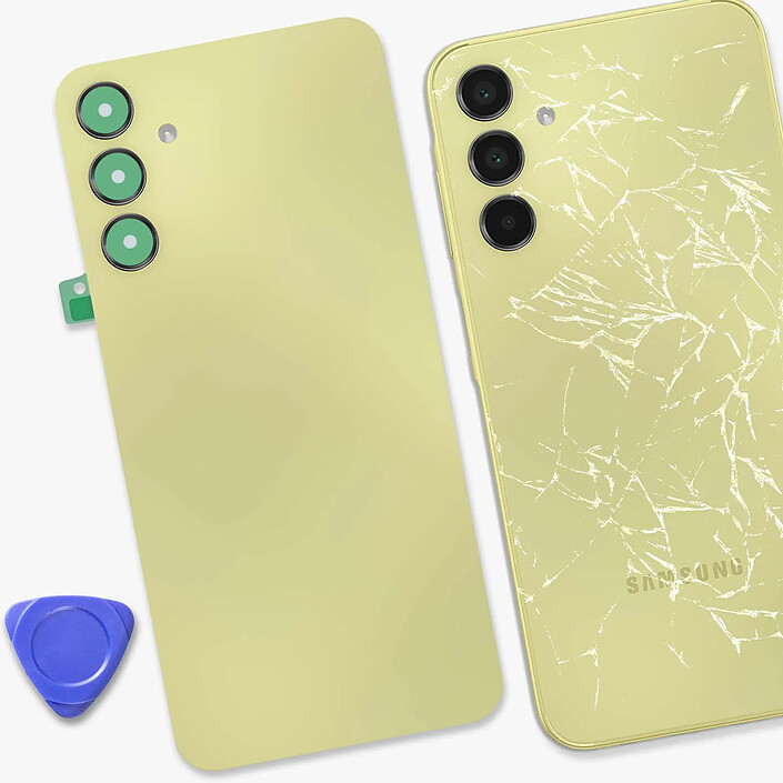 Acheter Clappio Cache Batterie de Remplacement pour Galaxy A15 4G avec Adhésif Intégré Vert citron