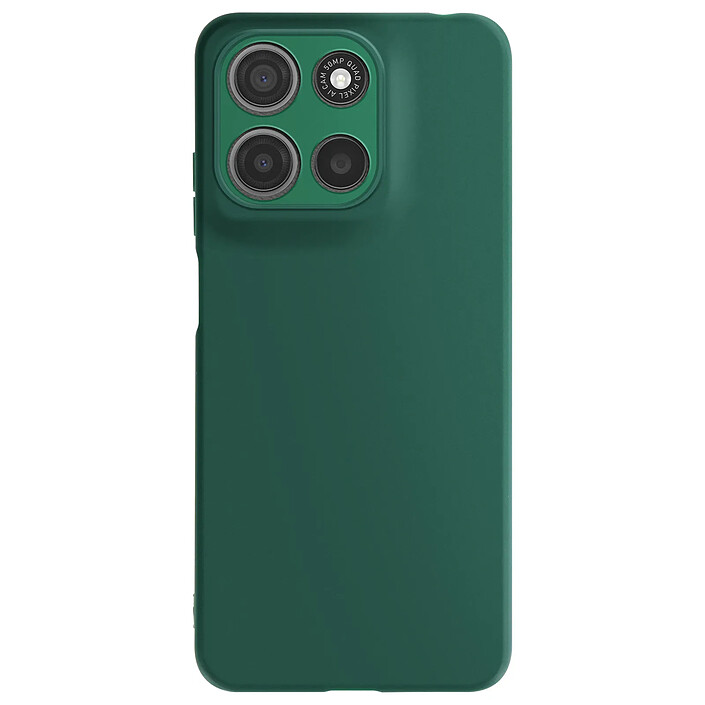 Mayaxess Coque pour Moto G17 / Moto G17 Power en Silicone Souple Antichocs Oléophobe Vert