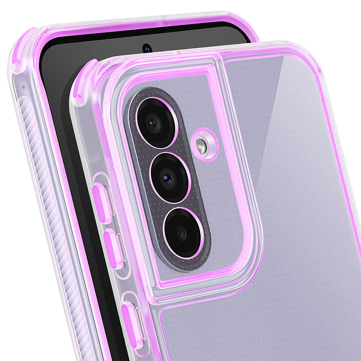 Acheter Avizar Coque pour Galaxy A37 Renforcée Conception Bi-Matière Texturé Antidérapants Violet