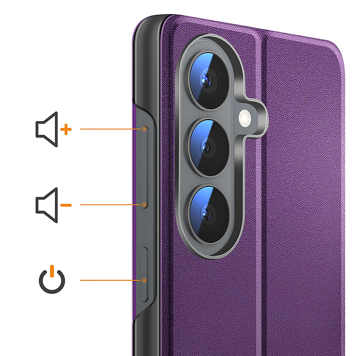 Avis Avizar Étui Clapet pour Galaxy S26 Conception Bi-Matière avec Fonction Support