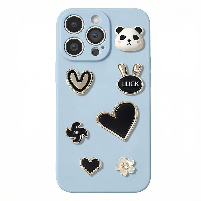Avis Zanaé Stickers 3D Relief pour Smartphone et Coque Pearl Panda Motifs Décoratifs Dorée