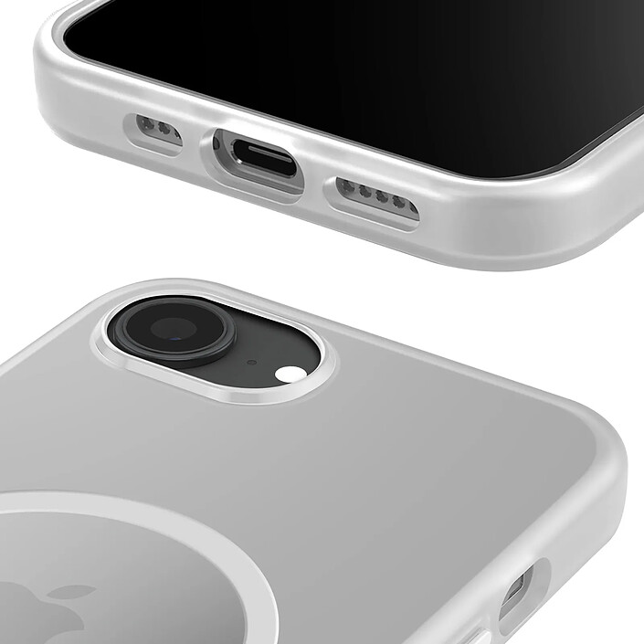 Acheter Avizar Coque pour iPhone 17e Compatible MagSafe avec Contours Renforcés Transparent