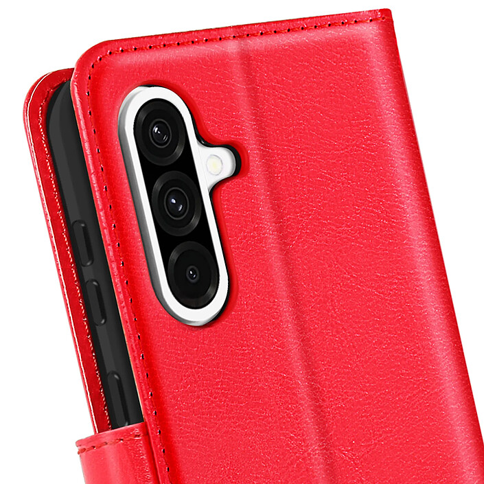 Acheter Mayaxess Étui Portefeuille pour Galaxy A37 avec Dragonne et Fonction Stand Rouge