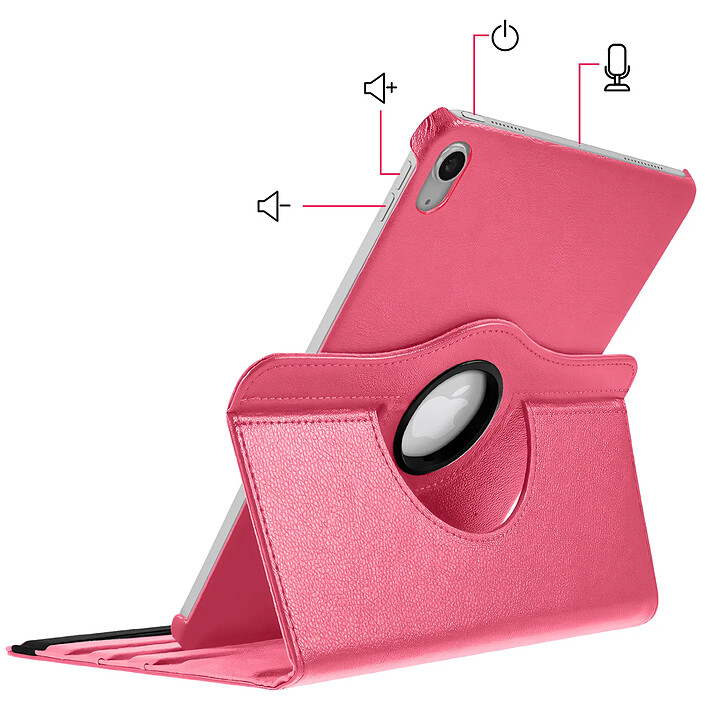 Avis Avizar Étui Intégrale pour iPad 11 2025 / iPad 10 2022 avec Support Orientation 360° Rose