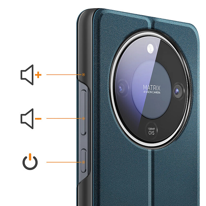 Avis Avizar Étui Clapet pour Honor Magic 8 Lite Conception Bi-Matière avec Fonction Support