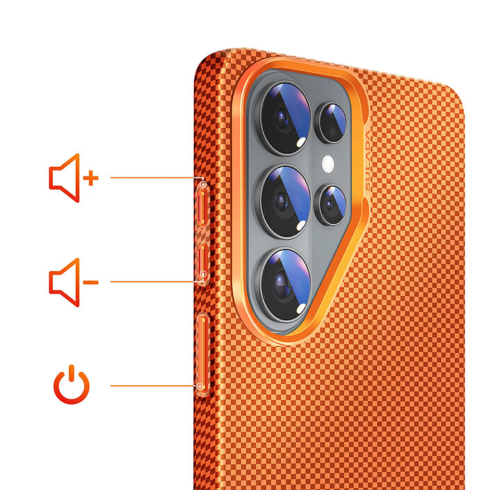 Avis Avizar Coque pour Galaxy S26 Ultra Effet Aramide Compatible Qi2 / MagSafe / PixelSnap