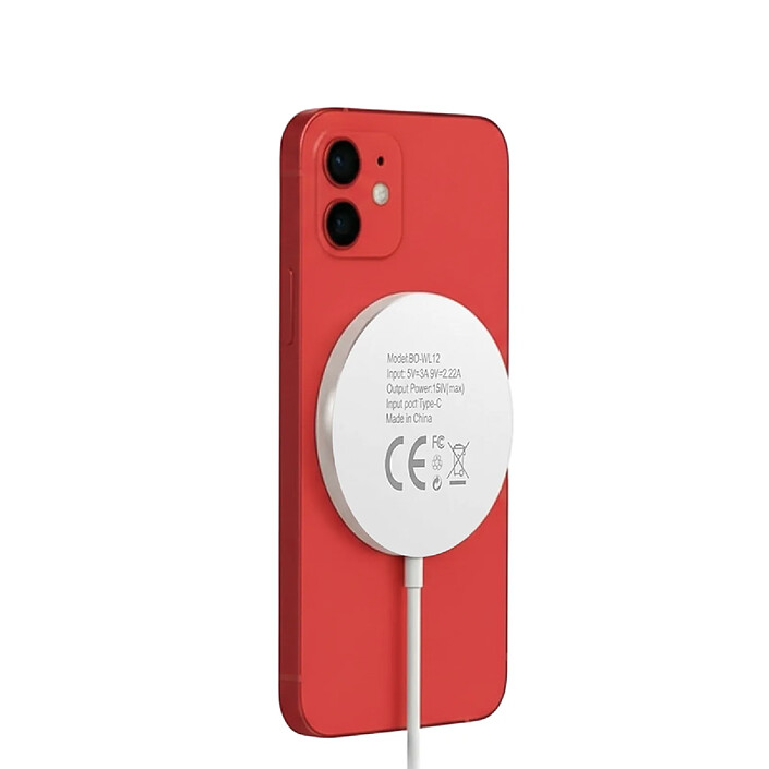 Mayaxess Chargeur Magsafe pour iPhone 13 Magnétique 15W Blanc