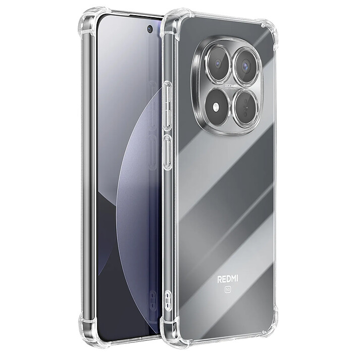 Mayaxess Coque pour Redmi Note 15 Pro Plus 5G en Silicone avec Coins Renforcés Antichocs Transparent