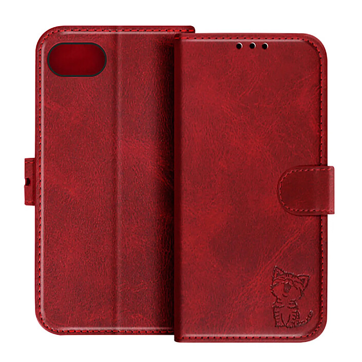 Avizar Étui Portefeuille pour iPhone 17e Motif Chaton avec Fonction Support