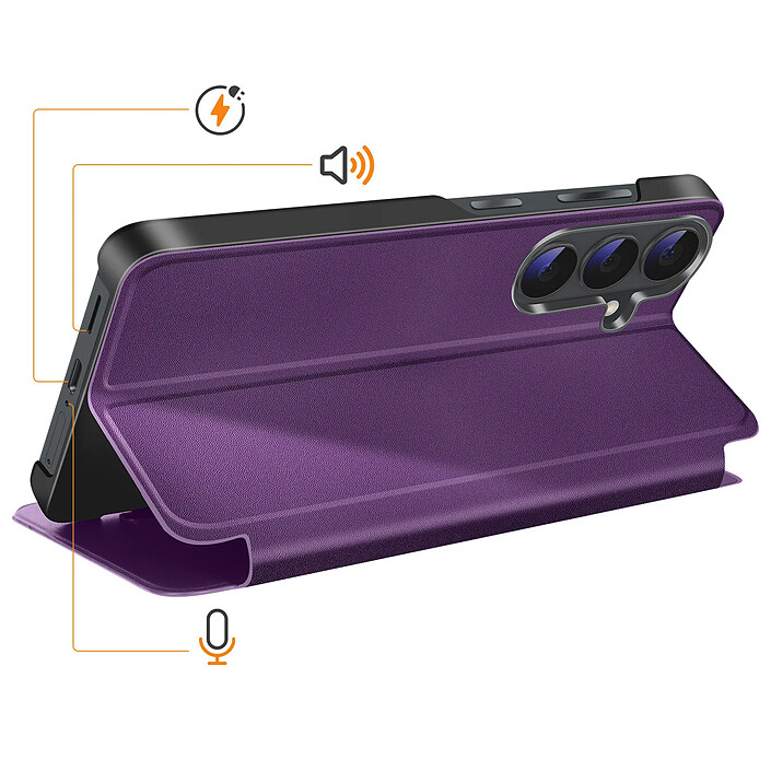 Acheter Avizar Étui Clapet pour Galaxy S26 Conception Bi-Matière avec Fonction Support