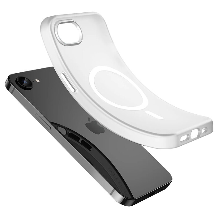 Avizar Coque pour iPhone 17e Compatible MagSafe avec Contours Renforcés Transparent pas cher