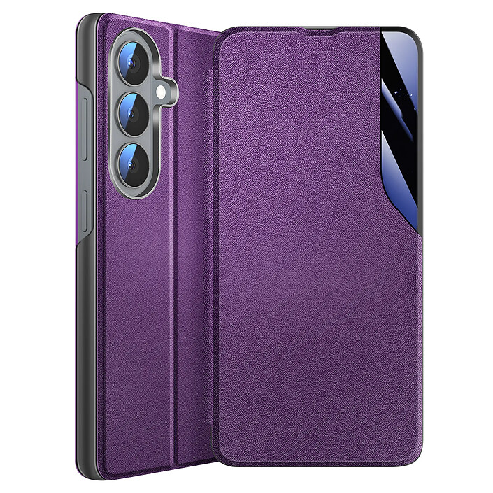 Avizar Étui Clapet pour Galaxy S26 Conception Bi-Matière avec Fonction Support