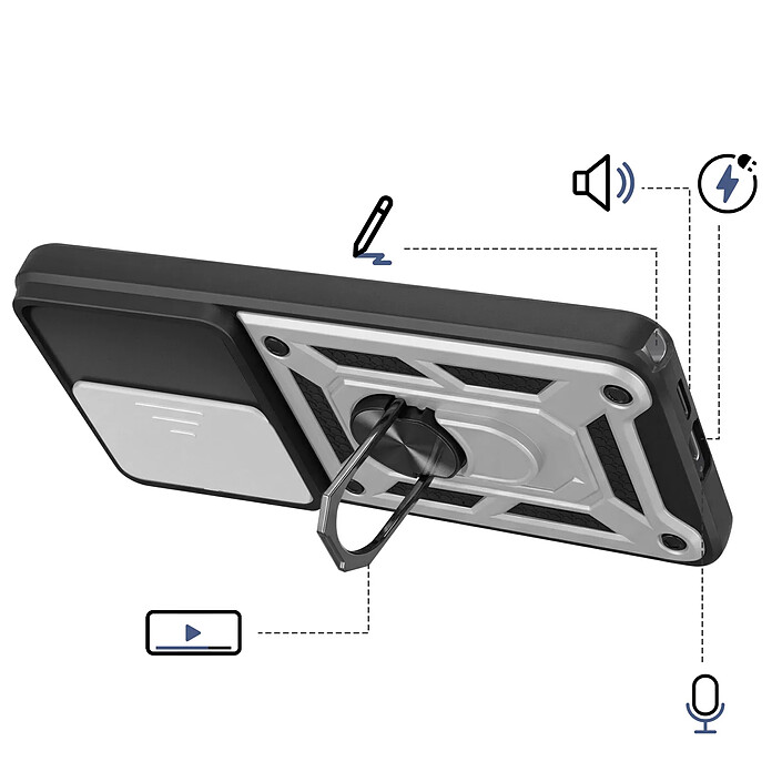 Avis Avizar Coque pour Galaxy S26 Ultra avec Bague Support et Cache Caméra Coulissant