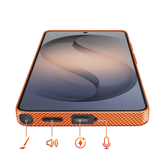 Acheter Avizar Coque pour Galaxy S26 Ultra Effet Aramide Compatible Qi2 / MagSafe / PixelSnap